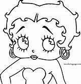 Boop Betty Coloring Pages Think Wecoloringpage sketch template