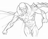 Vision Coloring Pages Avengers Ultron Age Marvel Sketch Kids Print sketch template