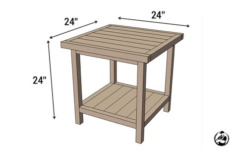 simple square side table  diy plans rogue engineer