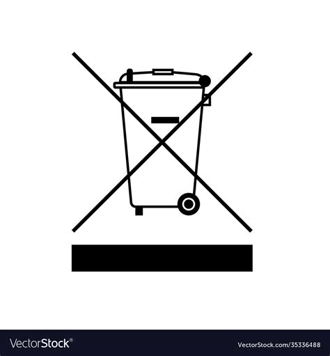 weee directive symbol waste electrical royalty  vector