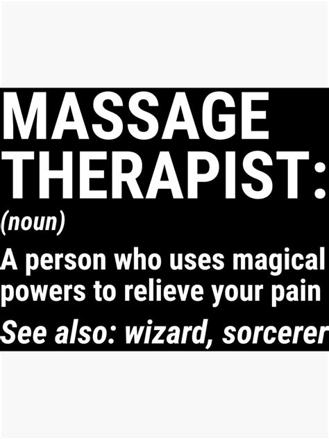 Funny Massage Therapist Definition Therapy T Shirt Art Print By