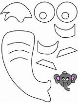 Elephant Plate Trunk Haiwan Liar Lembaran Ideas2 Tias Educadoras Ebi Paraguay sketch template