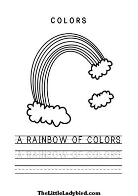 images  colors   rainbow worksheet rainbow coloring