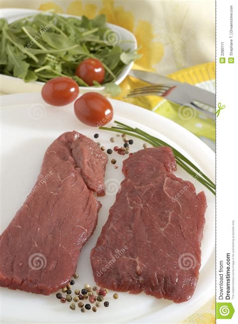 raw beef stock image image  meat peppercorns rare