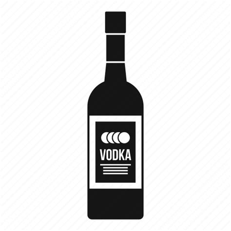 alcohol beverage bottle drink glass liquid vodka icon