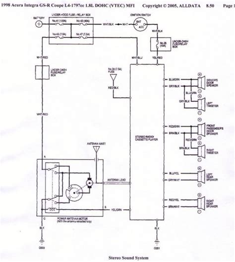 diagram  acura integra radio wiring diagram mydiagramonline