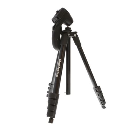 manfrotto compact action aluminum alloy tripod  pistol grip head black  section