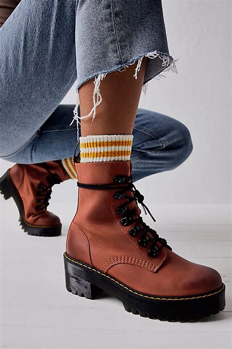 dr martens leona platform ankle boots  people uk