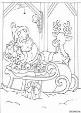 Coloring Pages Santa Christmas sketch template