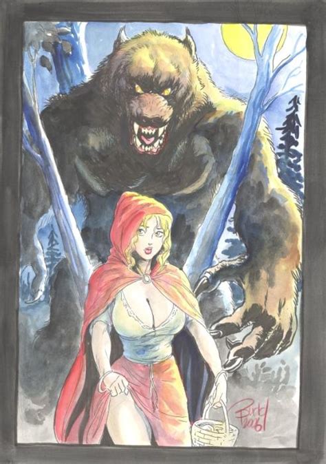big bad wolf red riding hood by budd root in the october 2006 halloween and horror related