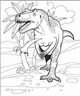 Allosaurus Coloring Tyrant Dinosaurs Coloringpagesonly sketch template