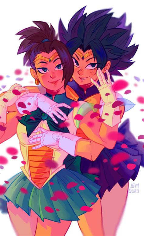 Caulifla And Kale Dragon Ball Dragon Ball Art Female