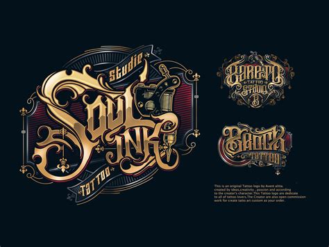 logo type tattoo  artdover project  dribbble