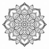 Mandala Circular Ornamental sketch template