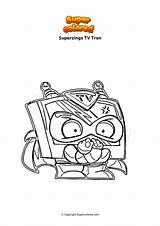 Superzings Tron Dibujo Supercolored sketch template