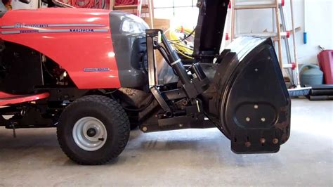 Snowblower Attachment Electric Lift Youtube