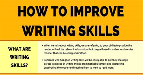 improve  writing skills   simple tips esl