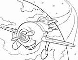 Coloring Planes Pages Disney Popular sketch template