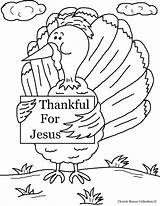 Coloring Thankful Jesus Turkey Printable Church Sign Thanksgiving Pages Christian Printables Holding Version Colored Collection House sketch template