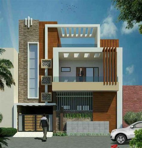 double floor normal house front elevation designs