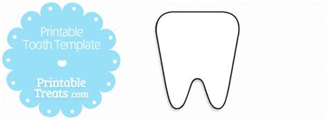 printable tooth template printable treatscom