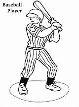 Coloring Player Mlb Baseball Batter Pages Box Ready Getcolorings Color Printable sketch template