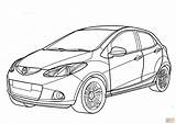Mazda Coloring Pages Subaru Drawing Minivan Hatchback Car Nissan Printable Cars Getdrawings Color Superior Sketch Print 2009 sketch template