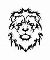 Lion Stencil Head Designs Clipart Jpeg sketch template