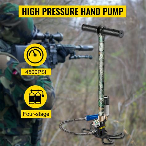 Vevor Pcp Hand Pump 4 Stage 4500psi 30mpa High Pressure Air Rifle