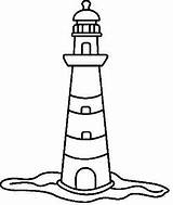 Faros Faro Lighthouse Leuchtturm Phare Zeichnung Aprende Fichas Einfach sketch template