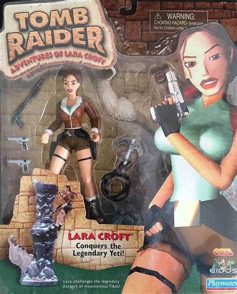 tomb raider lara croft jungle outfit figure playmates eidos 1999 action