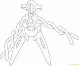 Deoxys Woo sketch template