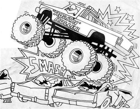bigfoot monster truck coloring pages craftey creations pinterest