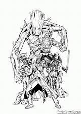 Guardians Drax Destroyer sketch template