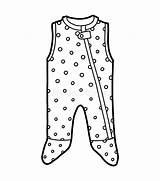 Sleepsuit Pajamas Malbuch Flannel Illustrationen Vektoren sketch template