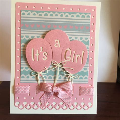 baby girl card baby girl card cards crafty