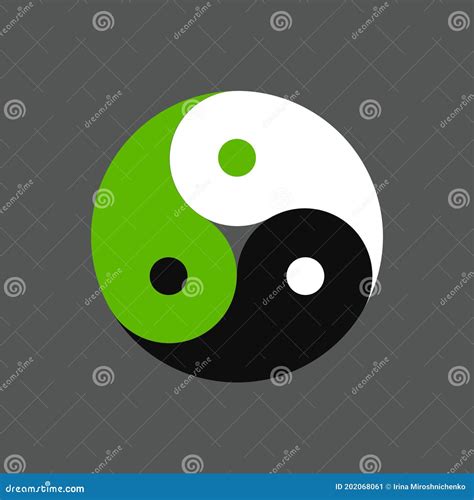 triple yin  symbol stock vector illustration  icon