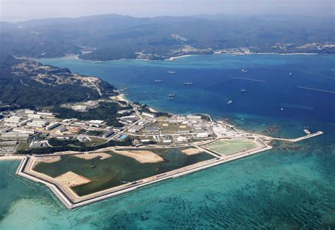 japan aware  sinking ground    base landfill work