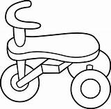 Tricycle Clip Line Toddler Sweetclipart sketch template