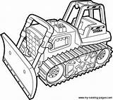 Coloring Bulldozer Pages Construction Drawing Dozer Monster Truck Excavator Tonka Print Equipment Backhoe Tractor Mohawk Color Warrior Clipart Kinder Pret sketch template