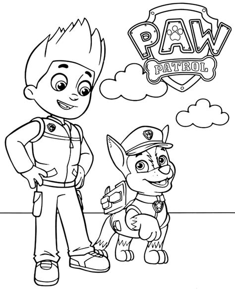 paw patrol coloring pages  printable coloring page