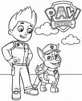 Coloring Pages Patrol Paw Ryder Chase Color Print Printable Pawpatrol Topcoloringpages sketch template