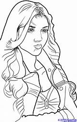 Vampire Diaries Coloring Pages Pierce Katherine Draw Drawing Step Woman Books Sketch Sheets Printable Choose Board sketch template
