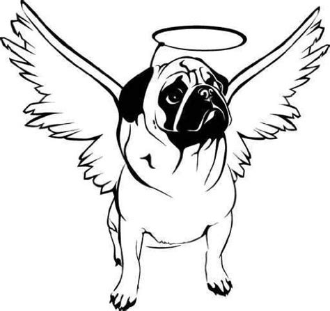 cute pugcoloring pages clipart