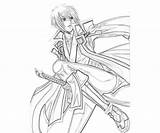 Kisaragi Jin Character Coloring Pages sketch template