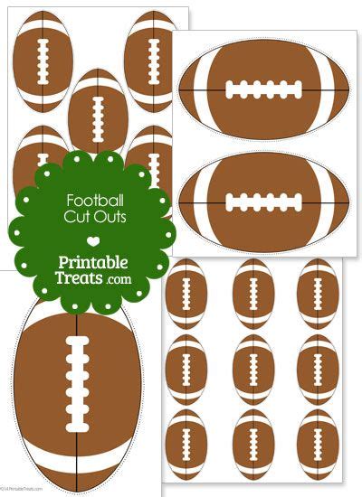 printable football cutouts printable templates