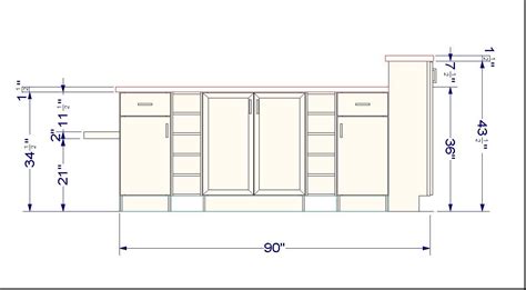 standard kitchen cabinet height  floor