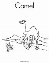 Camel Coloring Worksheet Desert Pages Sheet Arabian Kids Tall Am Printable Print Twistynoodle Handwriting Caravan Online Built California Usa Outline sketch template
