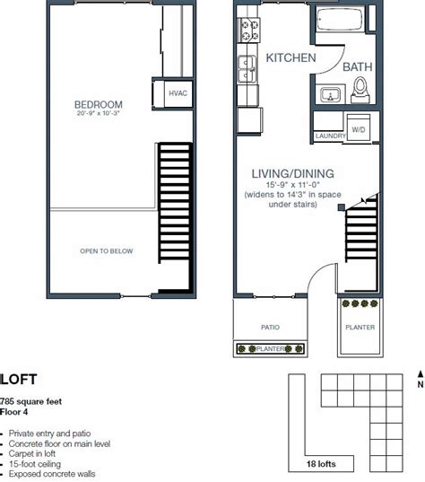 simple loft layout floorplan loft layout corporate housing space  stairs