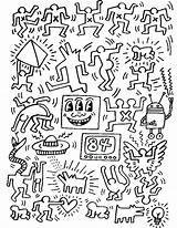 Haring Keith Coloring Pages Pop Adults Adult Created Masterpieces Painting Lichtenstein Roy Justcolor Da Getdrawings Color Kiss Getcolorings Visit Choose sketch template